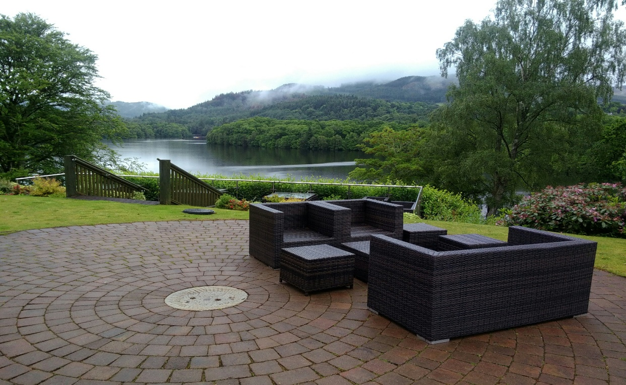 View from Fonab Castle, Pitlochry, Scotland